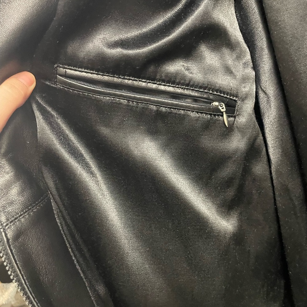 Andre Genuine Leather Car Coat Vintage 90s Plus Size Mens - Picture 3 of 7